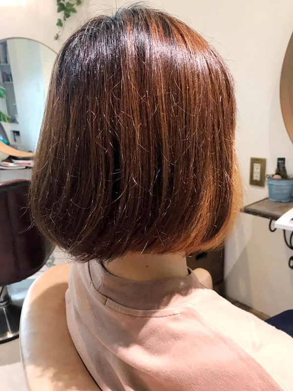 ボブヘアには、やっぱりインナーカラー♪