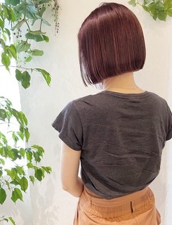 〜大人女性のピンクカラーボブ〜