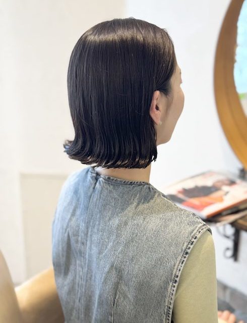 〜大人女性の毛先外ハネパーマボブ〜のサムネイル