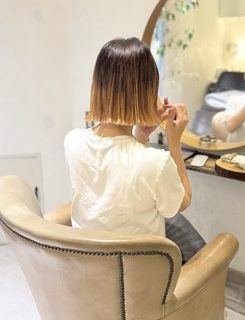 〜大人女性の毛先カラーボブ〜