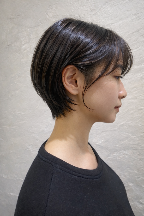 首元がきれいに見えるショート🌿